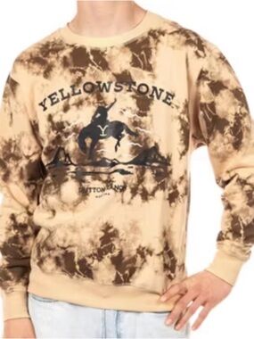 Yellowstone Tie Dye Crewneck Sweatshirt Men’s Size Medium